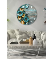 bilge Tasarım retro Duvar Saati 35 x 35 CM (Karışık)
