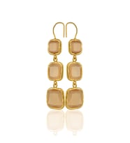 Kadir Jewellery 22 Ayar Altına Kaplama Kadın Sallantılı Küpe -El İşçiliği Ve Hipoalerjenik Küpe