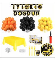 İNŞAAT TEMALI DOĞUM GÜNÜ SETİ