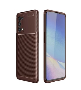 Lexroo Oppo Reno 5 Pro 5G Kılıf Negro Silikon Kılıf - Kahverengi
