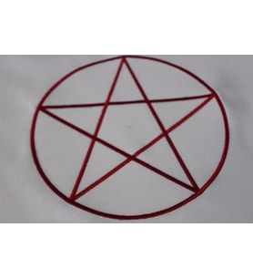 Ters Pentagram Grid Kumaş Üzerine Nakış İşleme - Yeni Versiyon