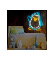 Penguen Figürlü Neon Tabela