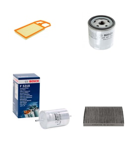 Bosch Filtre Bakım Seti Seat Toledo 1.6 105 Beygir 2000-2001 AUS AZD BCB Motor Hava + Yağ F + Yakıt F. + Polen Sardes
