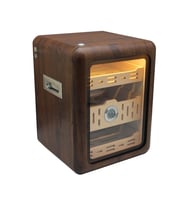 PremiumQuality Las Palmas İçi Ledli Kahverengi Sedir Humidor Puro Kutusu - TR9828