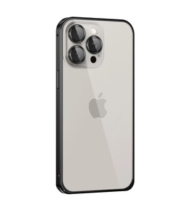 iPhone 15 Pro Metal Bumper Mat Kapak - Siyah