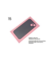 iPhone 15 Arka Pil Batarya Kapağı (CAM) (Mavi)