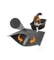 Kedi Tuvalet Önü Kum Toplayıcı Temizleyici Elekli Gri Paspas