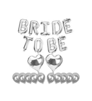 Bride To Be Folyo Balon Gümüş Bekarlığa Veda Balon Seti M47