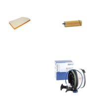 Bosch Filtre Bakım Seti Mercedes E220 D W213 2016+ 194 Beygir Dizel Hava + Yağ f. + Yakıt Filtre Mahle