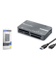 iETOP C308 USB 3.2 Gen1 All in One Kart Okuyucu CF SD MicroSD MS XD 5 Gbps Siyah