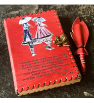 Paul Eluard Sevmek Adına Seviyorum Seni Deri Defter (Kırmızı)