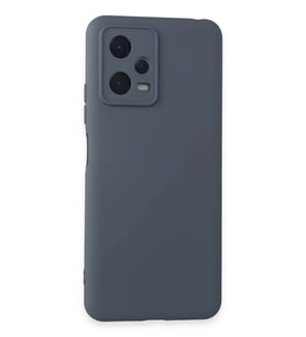 Newface Xiaomi Redmi Note 12 5G Kılıf Nano içi Kadife Silikon - Gri