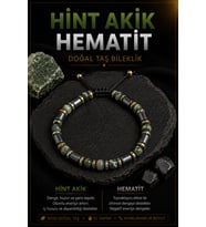 Hint Akik ve Hematit Doğal Taş Bileklik