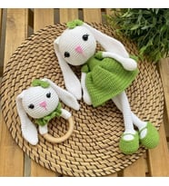 Zeynphobidunyam Amigurumi Uzunkulak 2 li  Tavşan Set