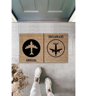 Departure Yazılı Kapı Paspası