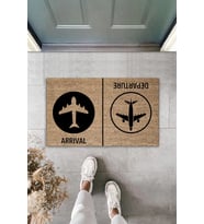 Departure Yazılı Kapı Paspası