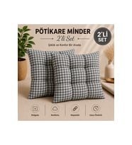 Pötikare Desen 2'li Minder 40x40 cm
