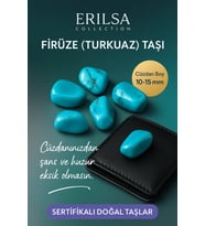 Sertifikalı Doğal Firuze (Turkuaz) Taşı Kütle 10-15 mm – Şans ve Huzur Taşı (Çok Renkli)