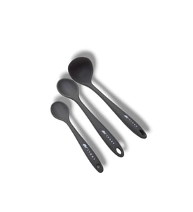 3'lü silikon set 1 kepçe 1 kaşık (27.5cm) 1 kaşık (20 cm)