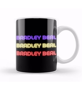 Bradley Beal   Basketball gifts Vintage Retro Rainbow Qquotes For BOYS AND Dad Kupa Bardak Porselen