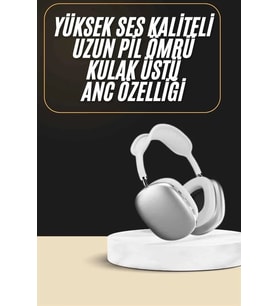2025 Model Kulak Üstü Kablosuz Bluetooth Kulaklık Gürültü Azalta Uzun Pil