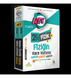 2023 YKS AYT FİZİĞİN Kara Kutusu 2li SET Konu Özetli Dijital Çözümlü ÖSYM Soru B