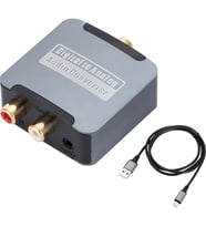 TAPLİN Dijital To Analog 3.5mm Optik Ses Tos Çevirici Dönüştürücü Adaptör TK-145 (Gri)