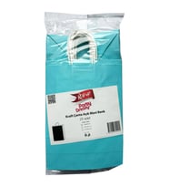 Büküm Saplı Kraft Kağıt Çanta Karton Hediyelik Poşet Torba - Mavi - 18x24 Cm. - 25 Adetlik 2 Paket
