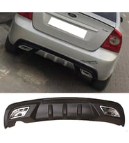 Ford Focus 2 Difüzör Difizör Siyah + Kare Egzoz Görünüm C Tip 2004 - 2010