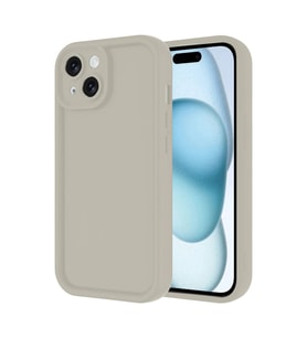 Apple İphone 14 Kılıf Viera Silikon - Krem