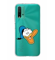 Xiaomi Poco M3 Uyumlu Kapak Donald Duck Tasarımlı Şeffaf Silikon Kılıf