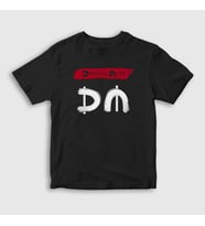 Presmono Unisex Çocuk Siyah Logo V2 Depeche Mode T-Shirt 140887tt