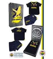 Fenerbahçe Orijinal Lisanslı 23-24 Lacivert Çocuk Forma Set Hediyelik Kutulu