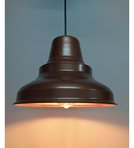 RİOLİGHT RETRO MAT BAKIR METAL SARKIT RUSTİK AVİZE (Siyah)