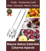 Çok Amaçlı Sağlam Pratik Paslanmaz Çelik Biber Domates Meyve Sebze Çekirdek Çıkarıcı Oyacak Aparatı