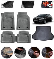 Kia Cerato 2016-2022 Uyumlu Paspas Araca Özel Bagaj Havuzu MBS Gri