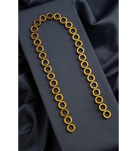 Hematit Taşı İçi Kesim Parlak Gold 12mm Doğal Taş Dizi