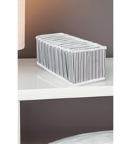 Çok Amaçlı Çekmece Içi Akordiyon Organizer Gri Çizgili Tekli Medium