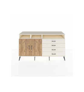 Kronos Konsol 5 Raflı 4 Çekmeceli 2 Kapaklı 176x59x99 Aytaşı-Çam/Aytaşı