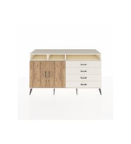 Kronos Konsol 5 Raflı 4 Çekmeceli 2 Kapaklı 176x59x99 Aytaşı-Çam/Aytaşı
