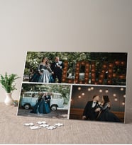 3 Fotoğraflı Kişiye Özel Hediye Fotoğraflı Puzzle