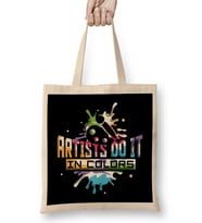 Funny Artist Do It In Color Abstract Art Pun Bez Çanta Uzun Saplı