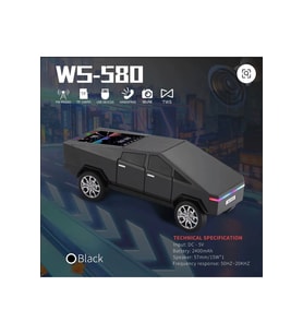 Wster WS-580 Music Car Speaker (Cybertruck, LED)