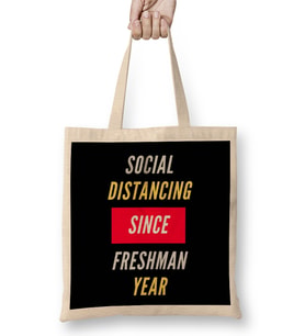 Social Distancing Since Freshman Year Bez Çanta Uzun Saplı