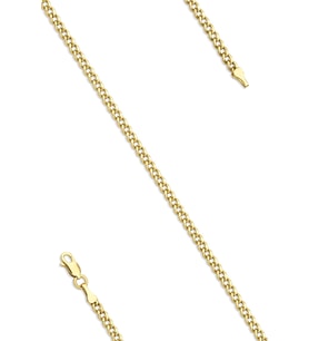 14 Ayar Altın İnce Gurmet Bileklik 2.55 mm (Sarı)