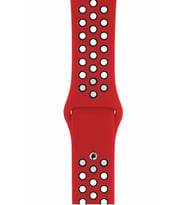 Pazariz Apple Watch Uyumlu 42-44-45 Mm Bileklik Spor Band  Kordon Kırmızı (Sarı)