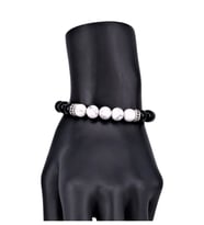 Şık Tasarım Beyaz Renk Jade Doğal Taşlı Bileklik  Handmade