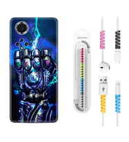 Huawei Nova Y70 Y90 Nova 9 SE  Kılıf Kablo Koruma Spiral Silikon Thunder Play 1760