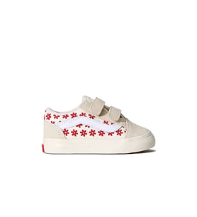 Vans Old Skool V Bebek Günlük Ayakkabı VN000CTGIZQ1 Kırmızı