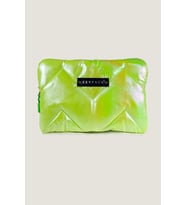 Simli Neon Turuncu Çanta- Clutch, El Çantası, Makyaj Çantası 28x18cm